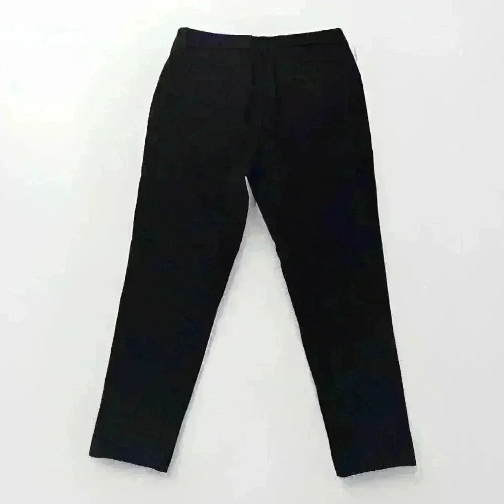 Lands End Women’s Black Trouser Stretch Straight Leg Ankle Length Size 10 - Picture 2 of 10
